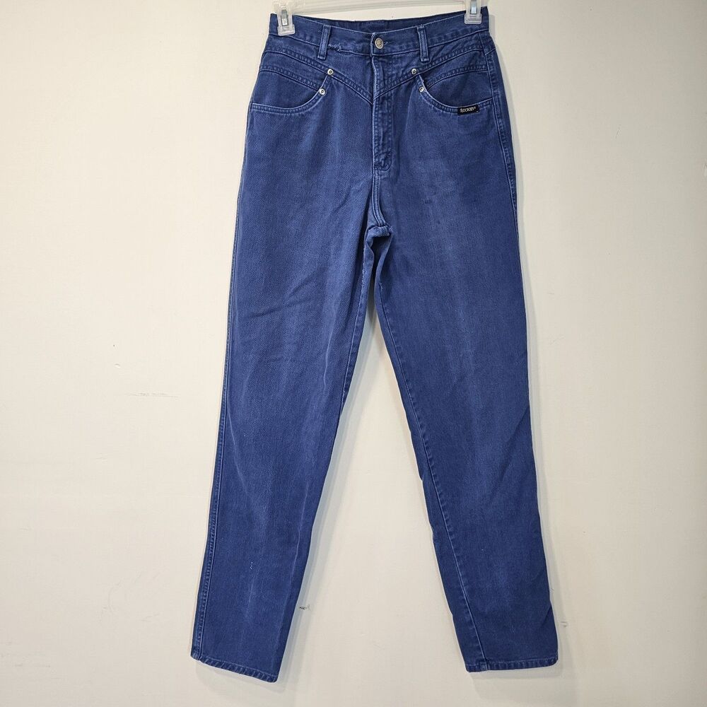 VTG Rocky Mountain Bareback High Rise Jeans Womens 29x36 Blue Western Rockies